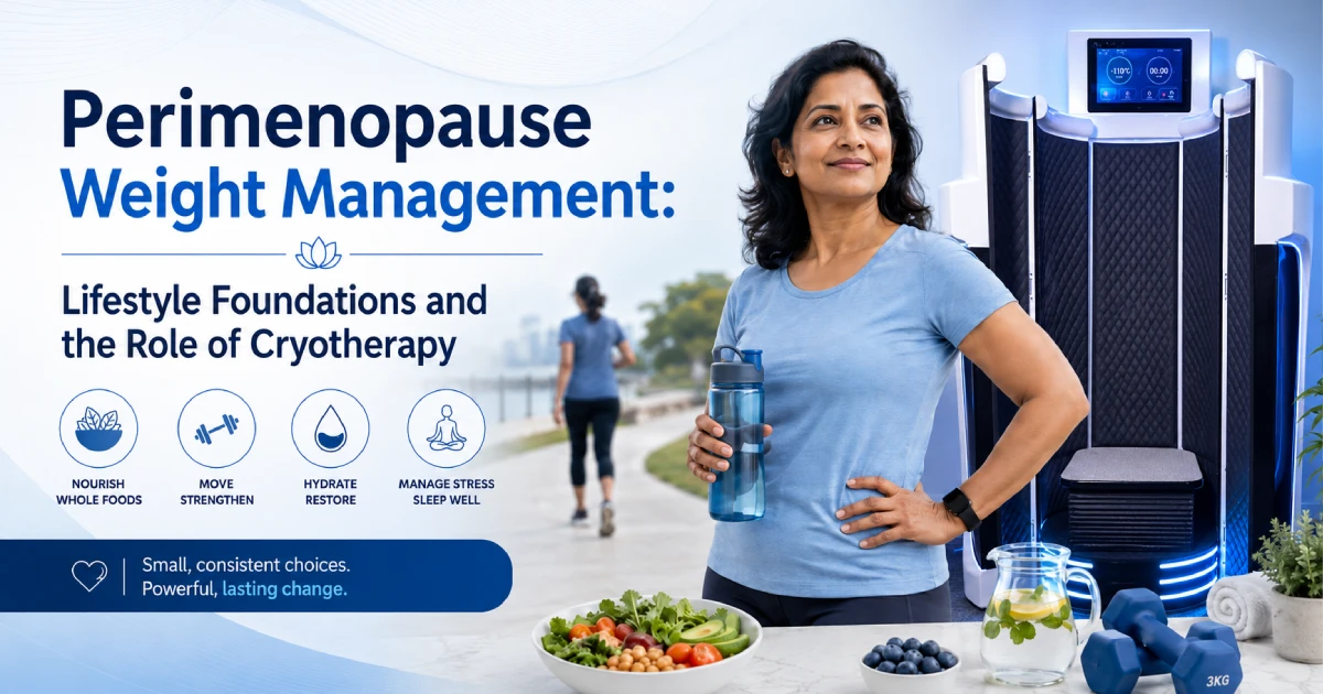 Perimenopause Weight Management: Lifestyle Foundations and the Role of Cryotherapy